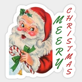 retro vintage pink santa claus Sticker